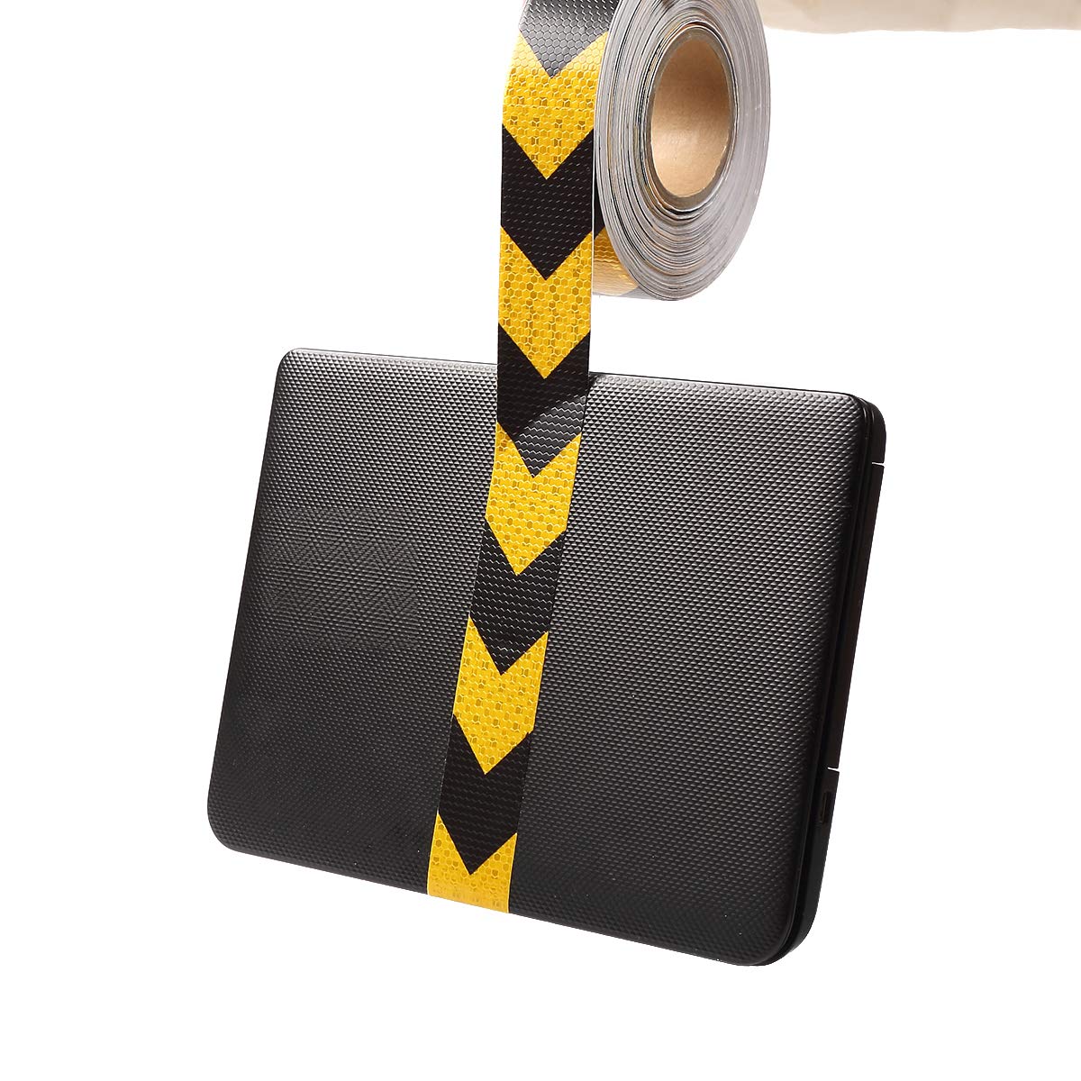 2 X 30 Feet Homend 2 X 30 Feet Reflective Hazard Caution Stripe Tape Yellow And Black Waterproof 