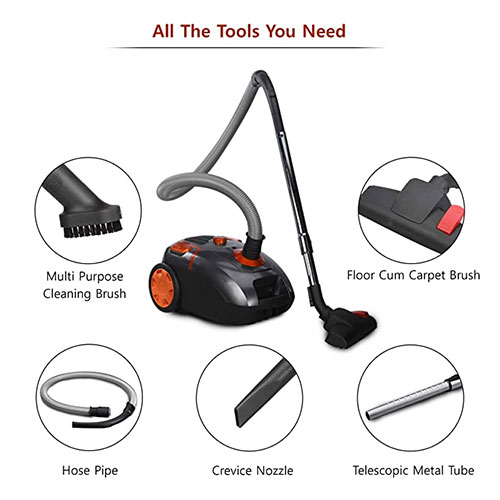 AGARO Storm 2000 Watts Vacuum Cleaner with Powerful 24 kPa Suction