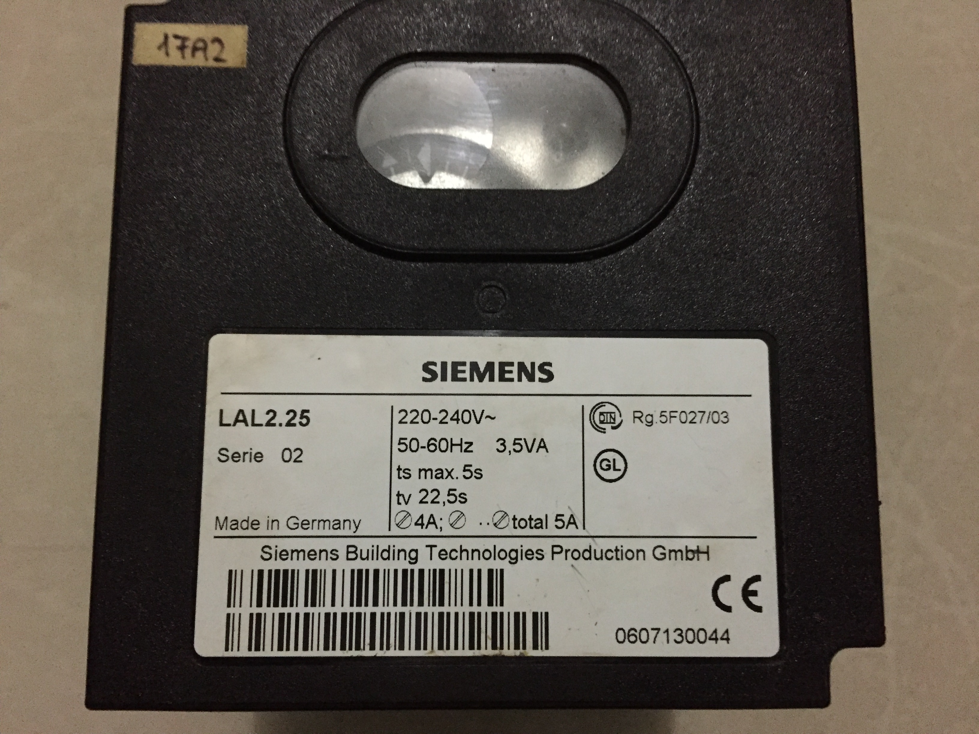 Siemens LAL 2.25 Controller