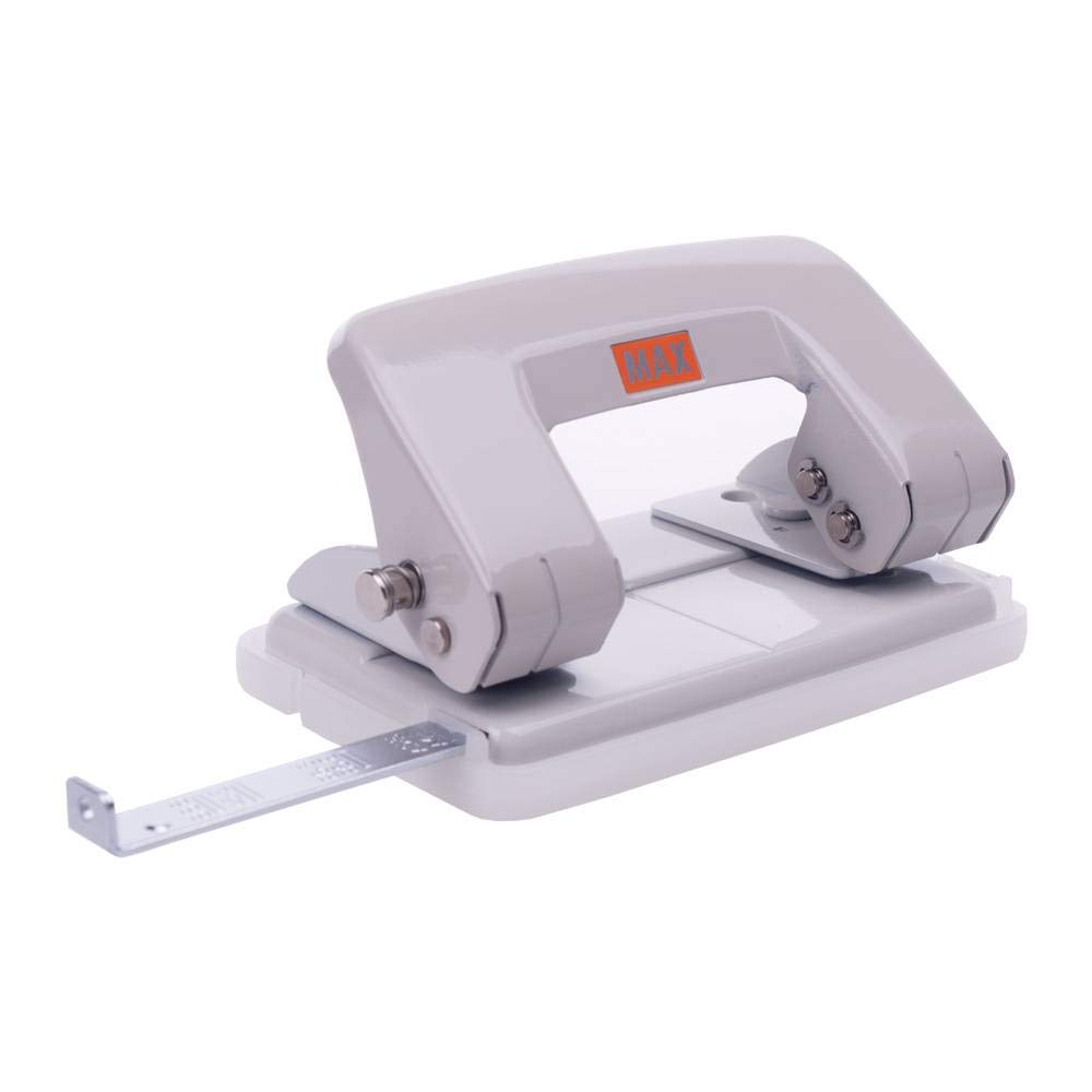 Manual 4-Hole Adjustable Paper Punch - Punches 10 Sheets, 11.4 Inch Desktop Puncher